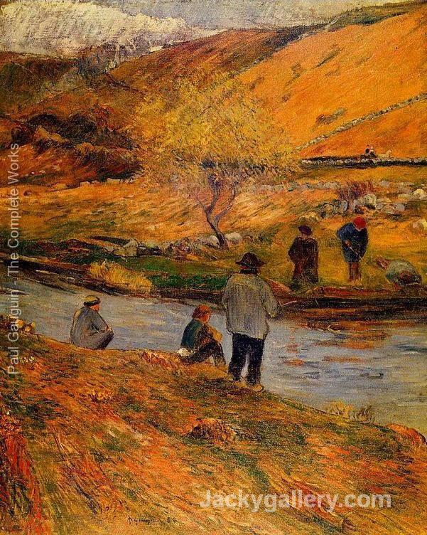 Breton Fishermen by Paul Gauguin paintings reproduction